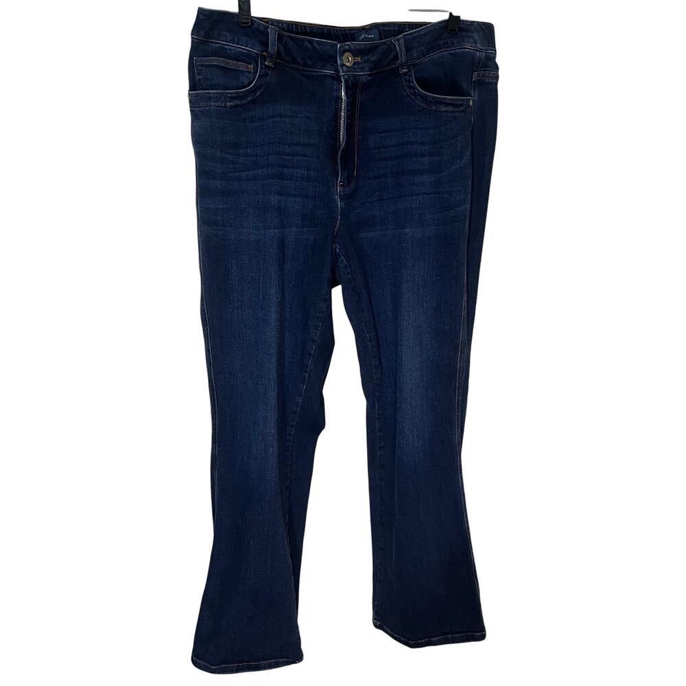 J.Jill High Rise Boot Cut Blue Denim Jeans- Womens Size 16 EUC